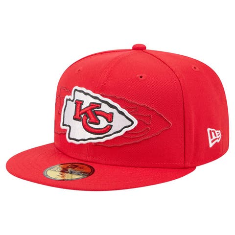 Men
s New Era Red Kansas City Chiefs Tri-Hit 59FIFTY Fitted Hat