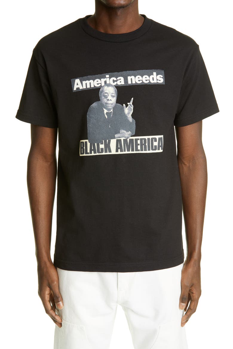 Black America Cotton Graphic Tee (Nordstrom Exclusive), Main, color, BLACK