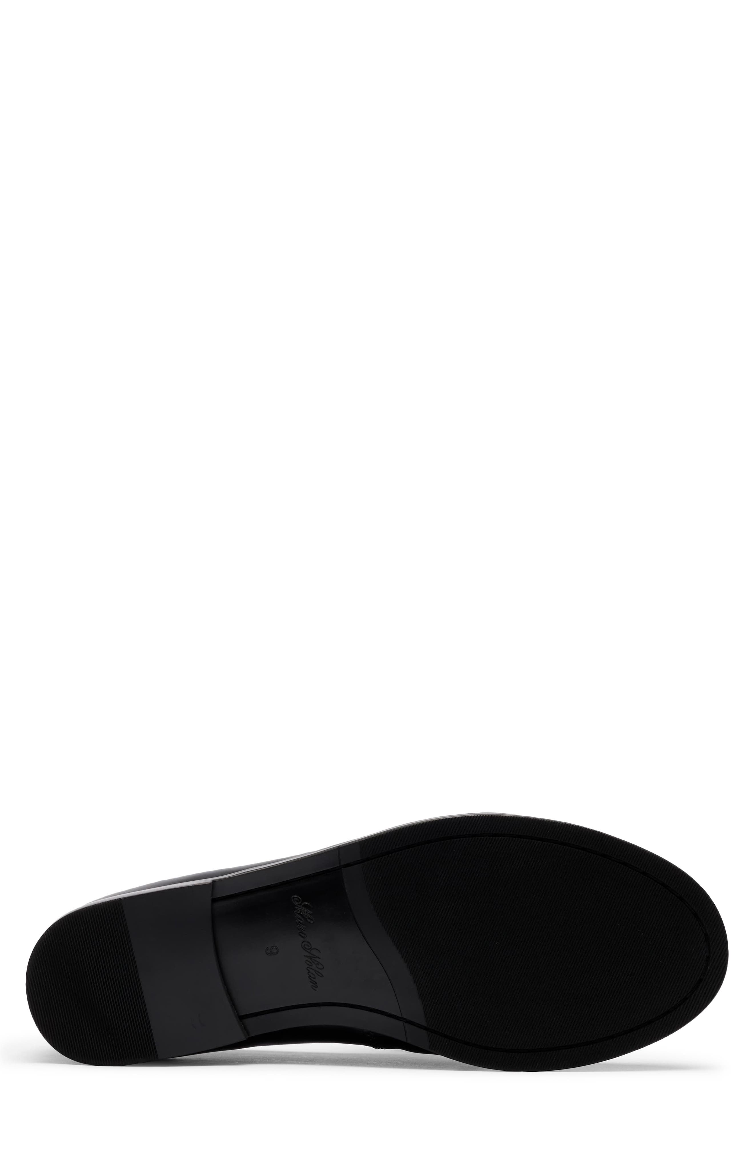 Morgan Leather Tassel Loafer, Alternate, color, BLACK
