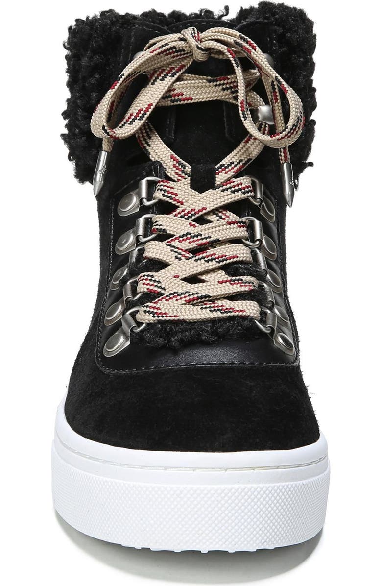 Sam Edelman Luther Faux Shearling High Top Sneaker, Alternate, color,