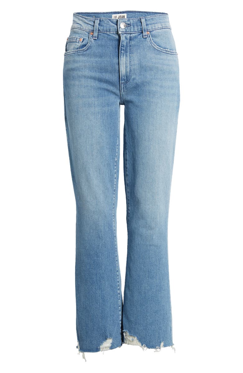 LE JEAN Bella Chew Hem Ankle Flare Jeans, Alternate, color, 