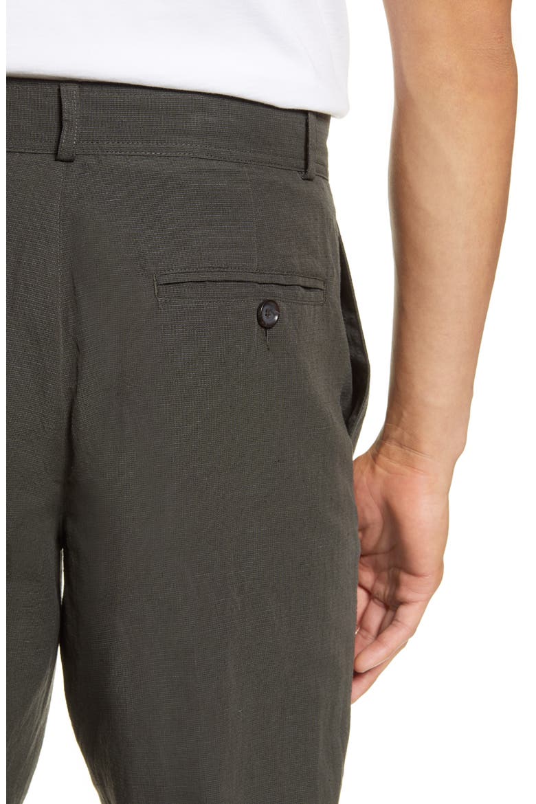 Cotton & Linen Pants, Alternate, color, HIDCOTE GREEN