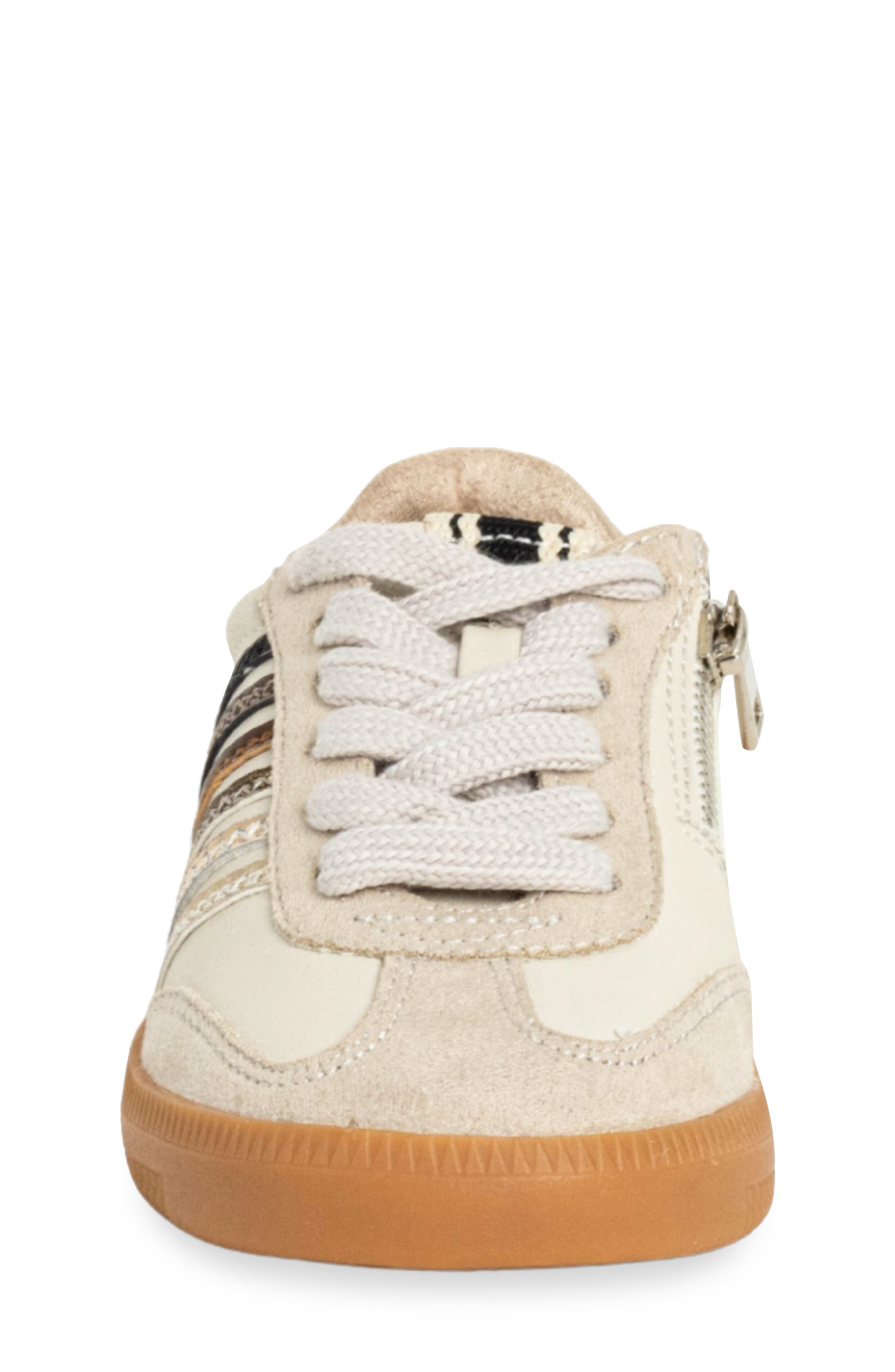 Kids' Stevie Mini Sneaker, Alternate, color, BEIGE/ METALLICS