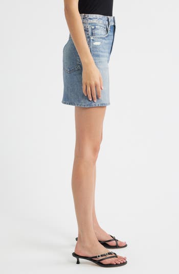 rag & bone Miramar Ponte Stretch Denim Miniskirt | Nordstrom