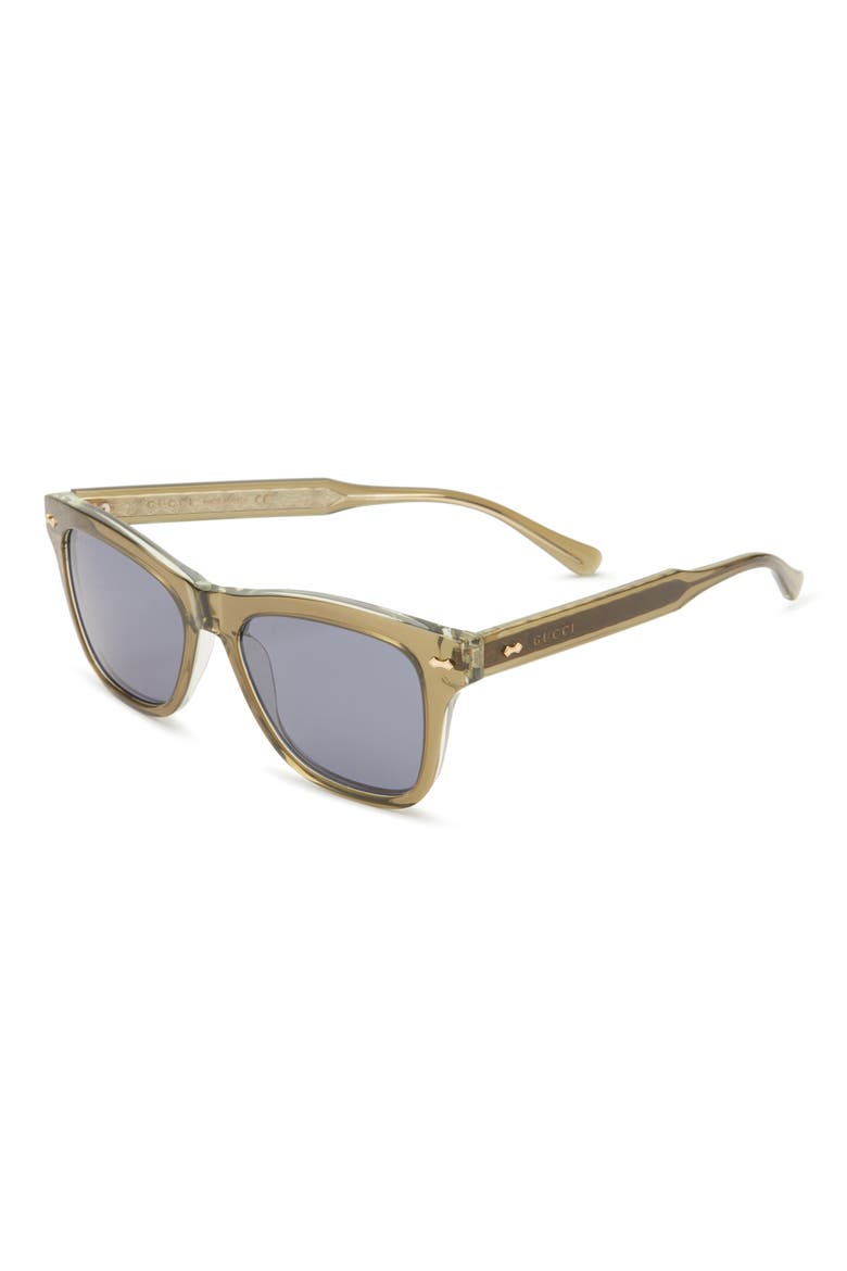 53mm Round Sunglasses, Alternate, color, GREEN GREEN BLUE