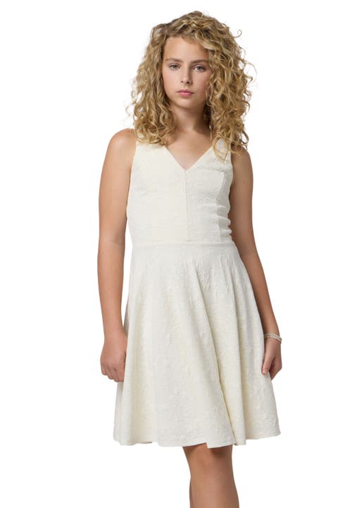 Textured Skater Dress (Big Kid)