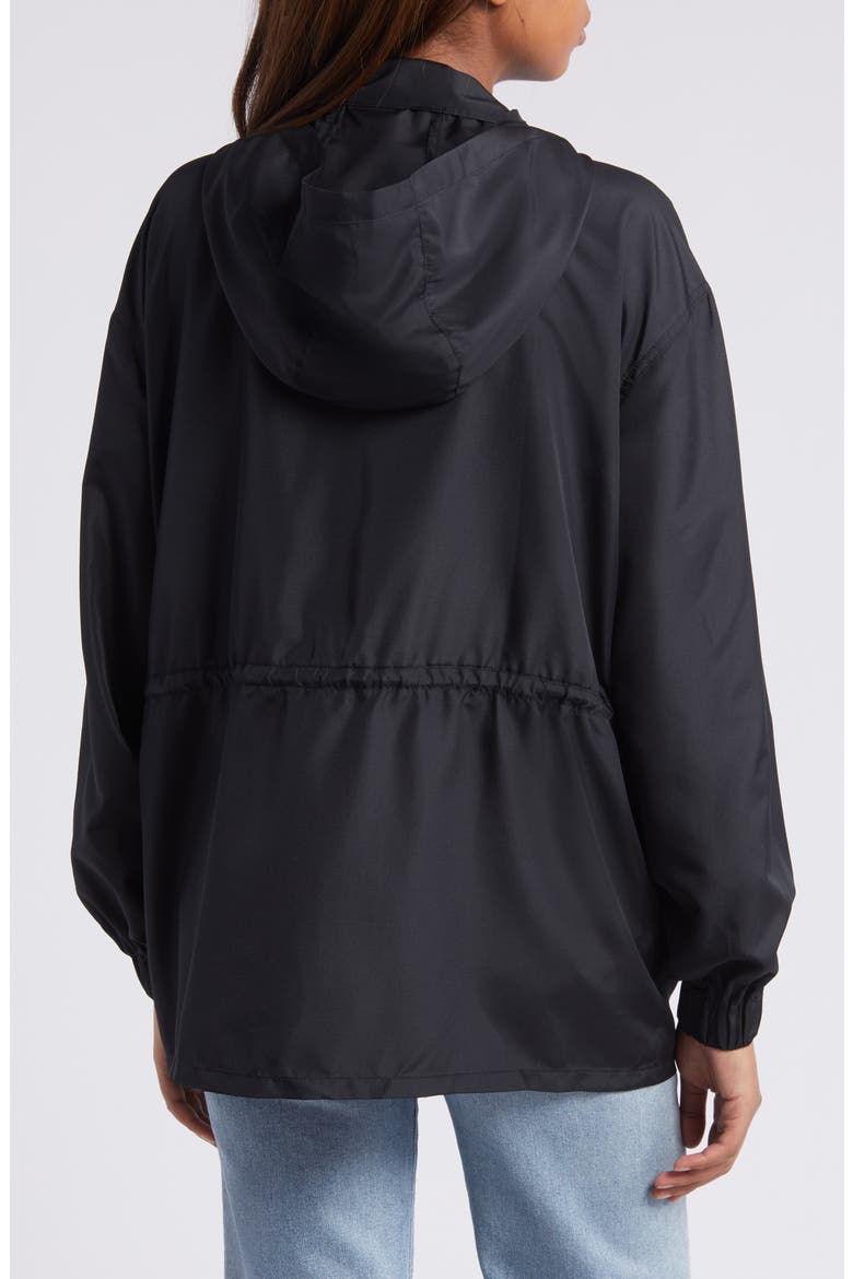 Women's WEAR by Erin Andrews Black MLB Merchandise Full-Zip Windbreaker Hoodie Jacket, Alternate, color, Black