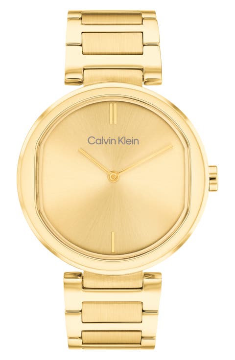 Goldtone Bracelet Watch, 36mm