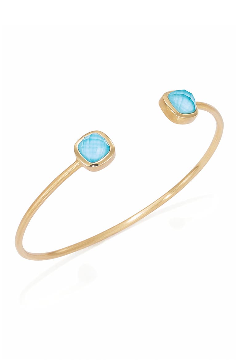 Monterey Twist Cuff Bracelet, Alternate, color, IRIDESCENT TURQUOISE/ GOLD