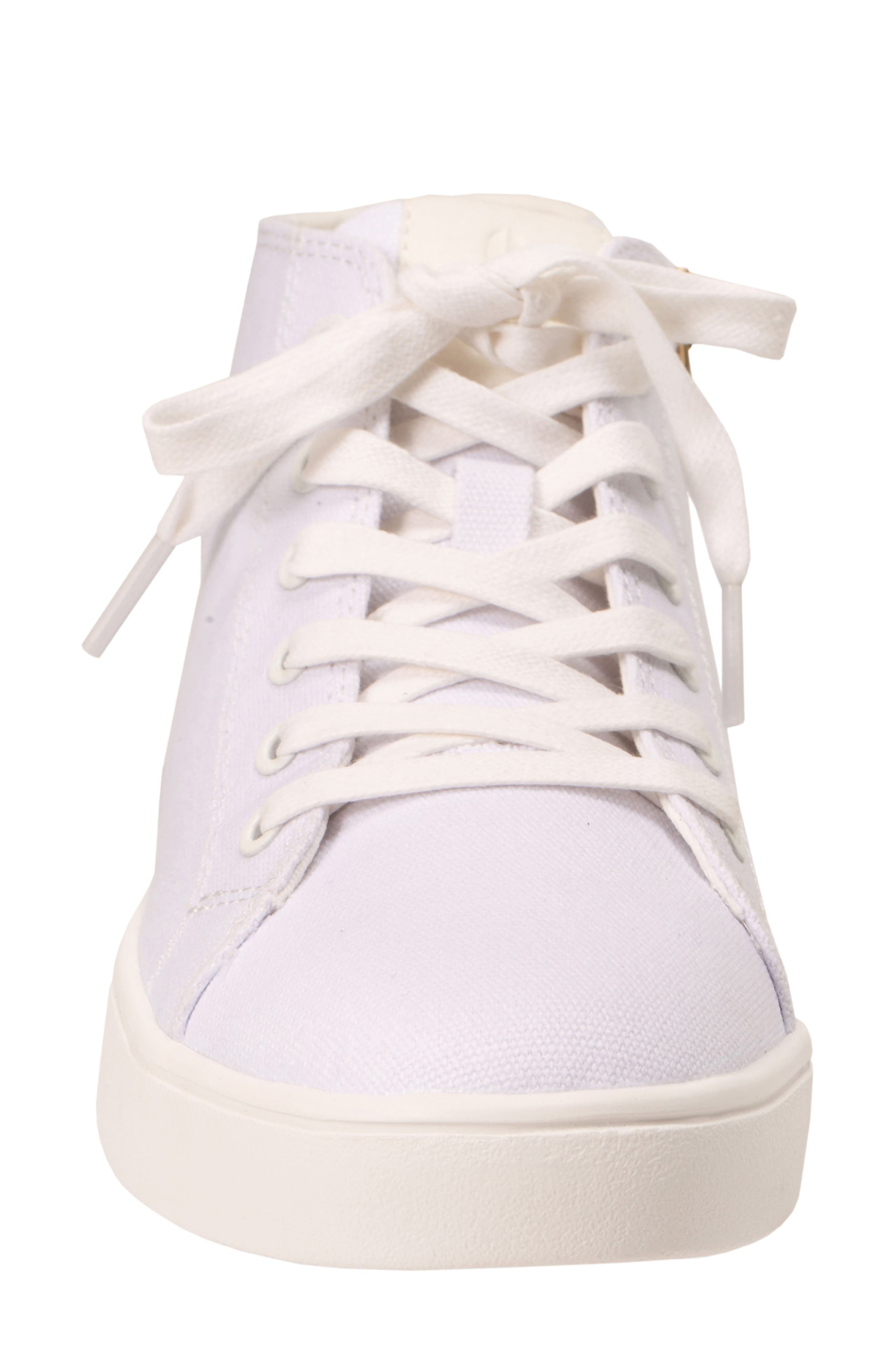 Emery High Top Sneaker, Alternate, color, WHITE