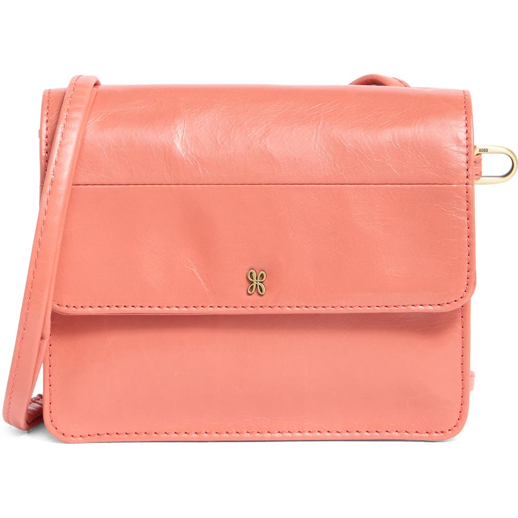 Hobo Jill Leather Wallet Crossbody Bag In Cherry Blossom