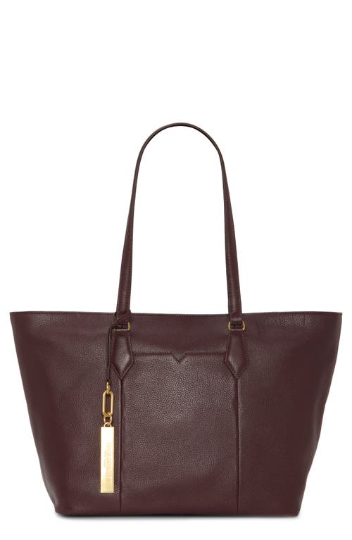 Vince Camuto Noemi Leather Tote In Burgundy
