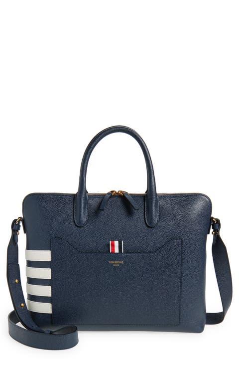 【THOM BROWNE】キャンバス メッセンジャーバッグ＊関税/送料込 THOM BROWNE】キャンバス メッセンジャーバッグ＊関税/送料込