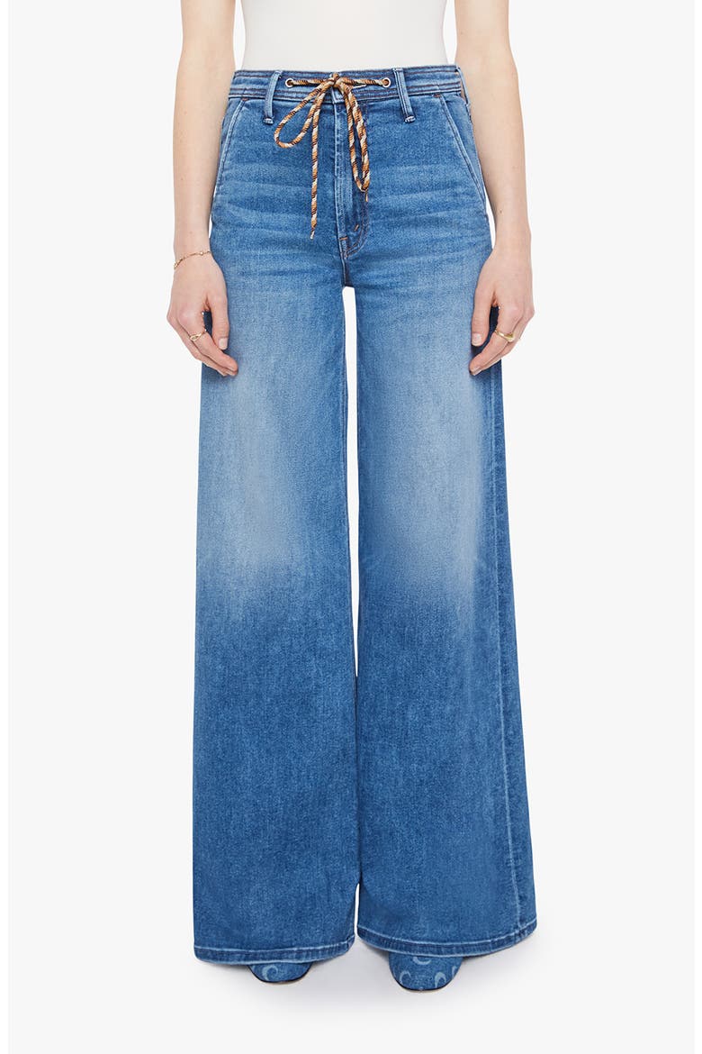 The Drawn Undercover Prep Sneak Wide Leg Jeans, Main, color, FUZZY WUZZY WAS A BEAR