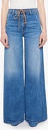 MOTHER The Drawn Undercover Prep Sneak Wide Leg Jeans