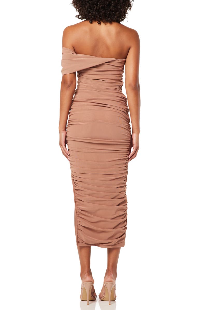Elliatt Miley Ruched Strapless Dress, Alternate, color,