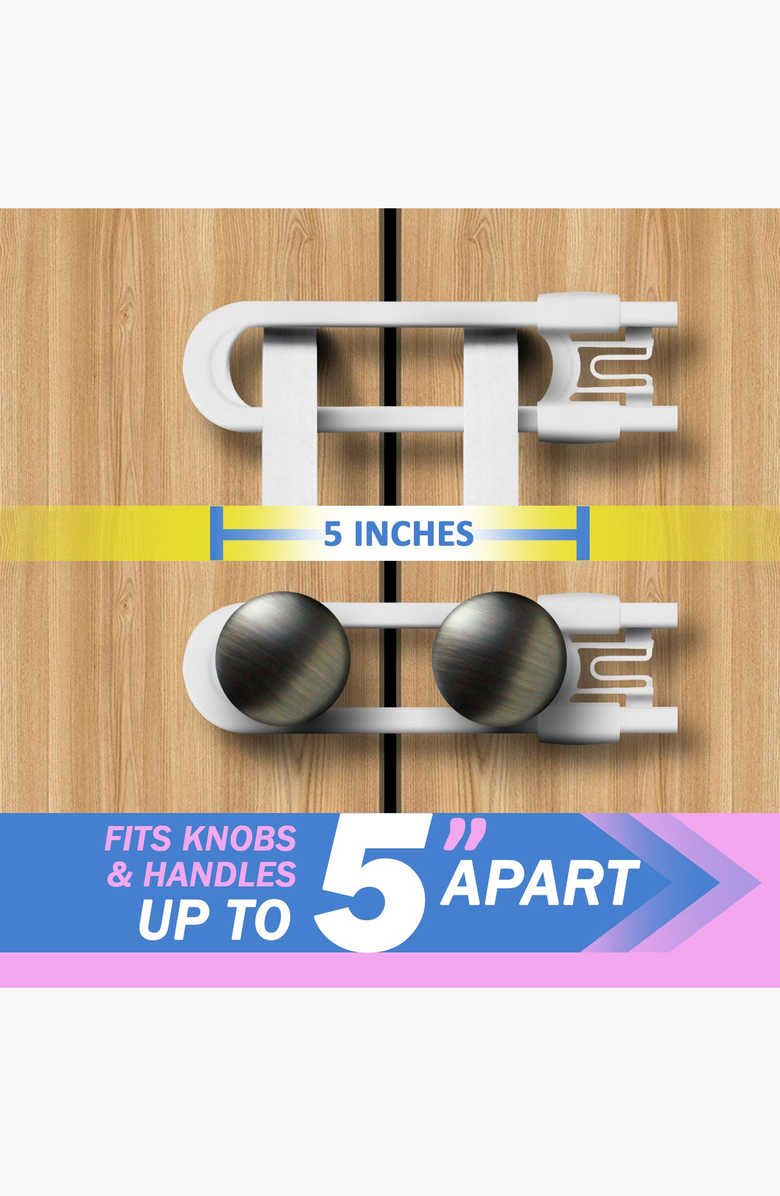 Jool Baby Sliding Cabinet Locks, Alternate, color, White 8 Pack