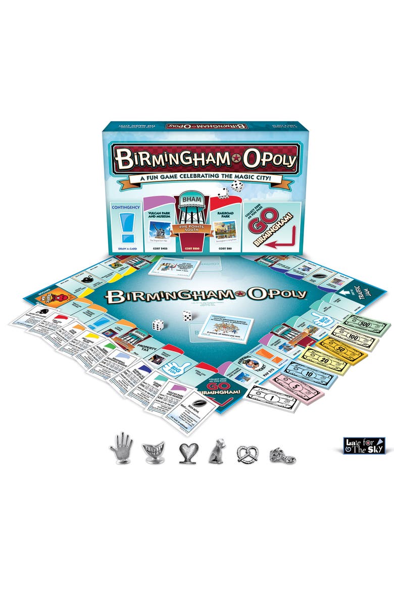 Birminghamopoly Family Board Game, Alternate, color, Multicolored