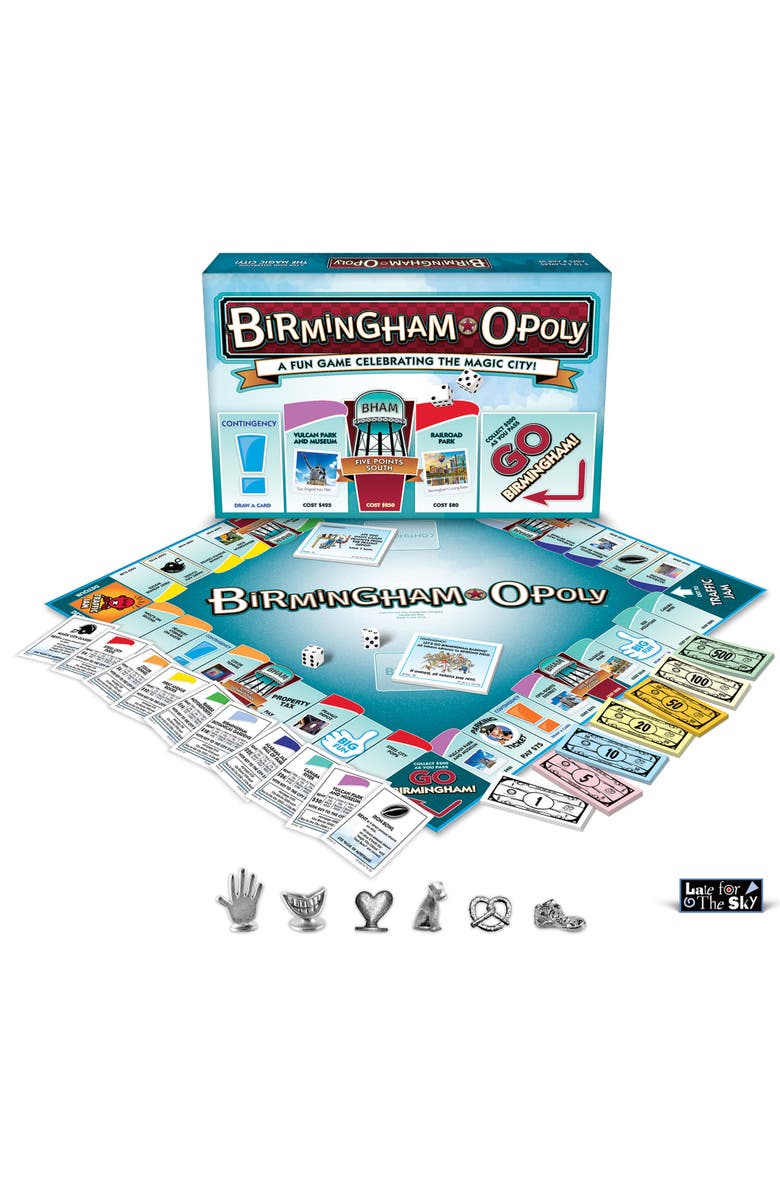 Late for the Sky Birminghamopoly Family Board Game, Alternate, color, Multicolored