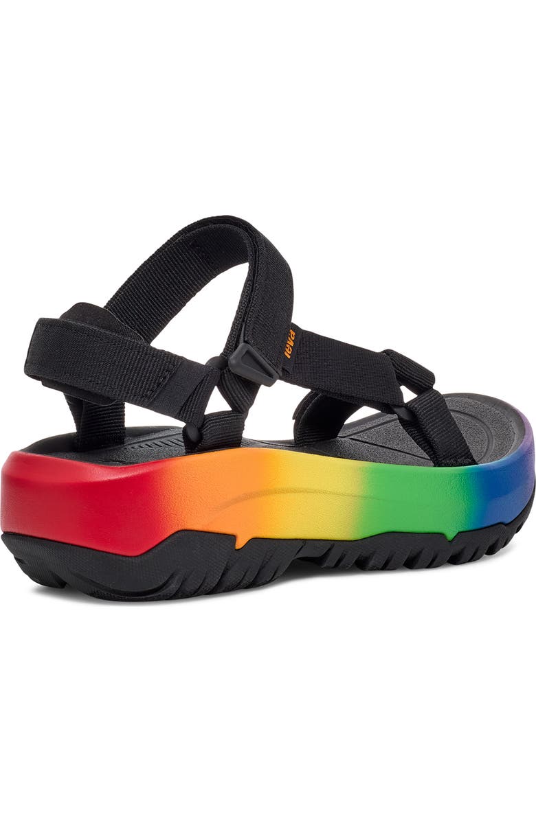 Teva Hurricane XLT2 Ampsole Brite Wedge Sandal, Alternate, color, Black/ Rainbow