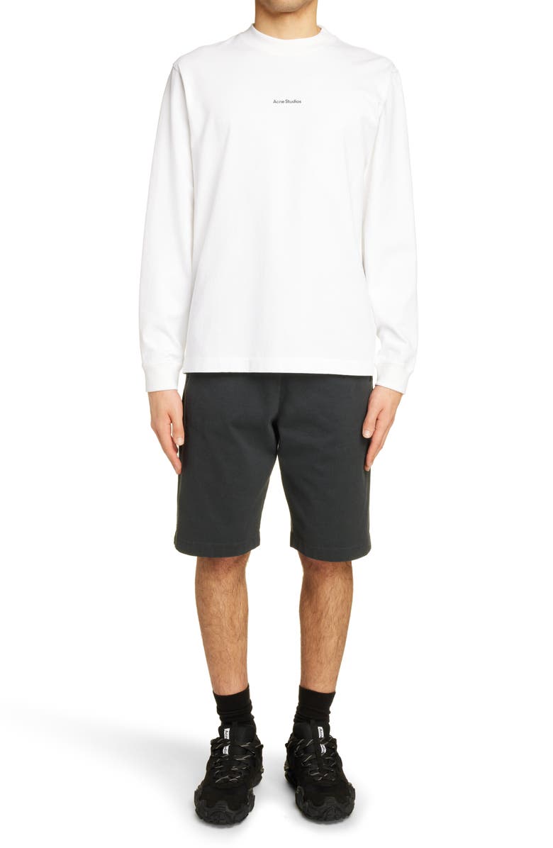 Acne Studios Organic Cotton Sweat Shorts, Alternate, color,