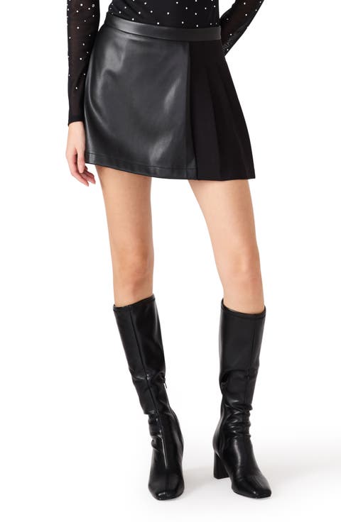 Arielly Faux Leather Miniskirt