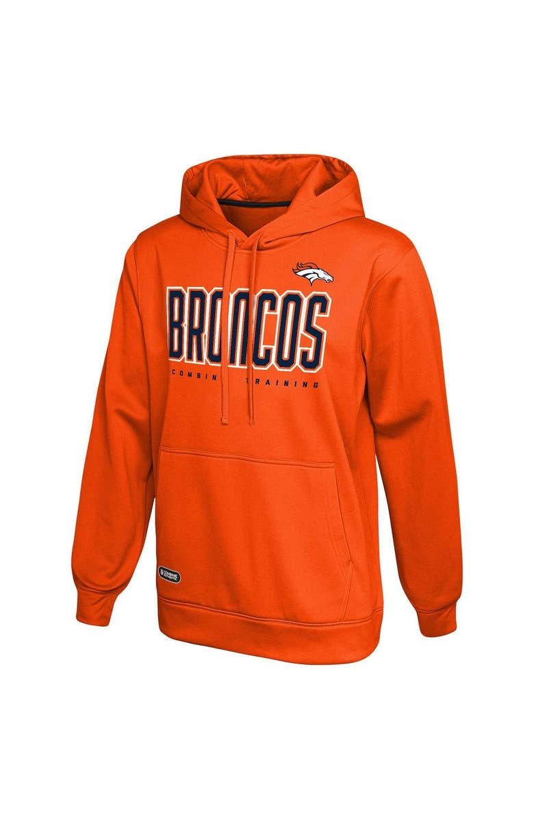 Outerstuff Men's Orange Denver Broncos Primetime Pullover Hoodie, Main, color, 