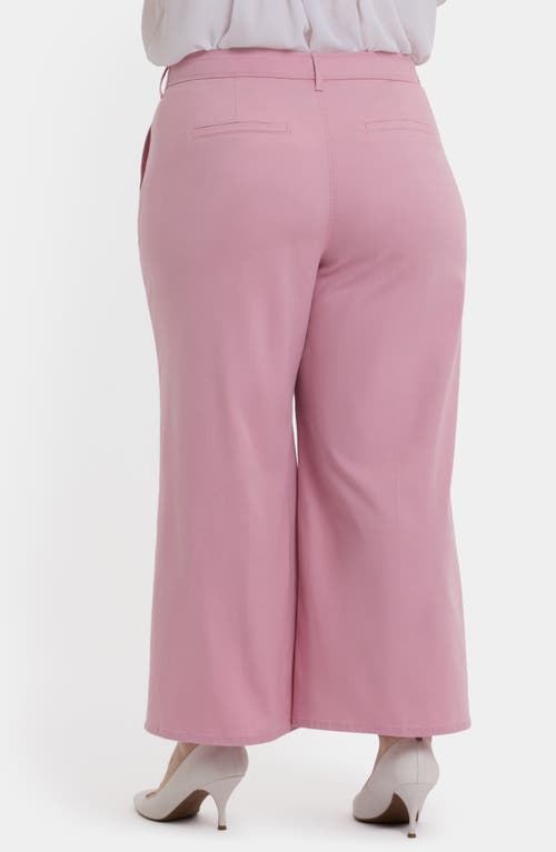 Nydj Mona High Waist Ankle Wide Leg Trouser Jeans In Pink Nectar
