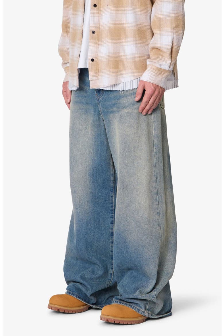 Baggy Rave Washed Wide Leg Jeans, Alternate, color, MEDIUM BLUE