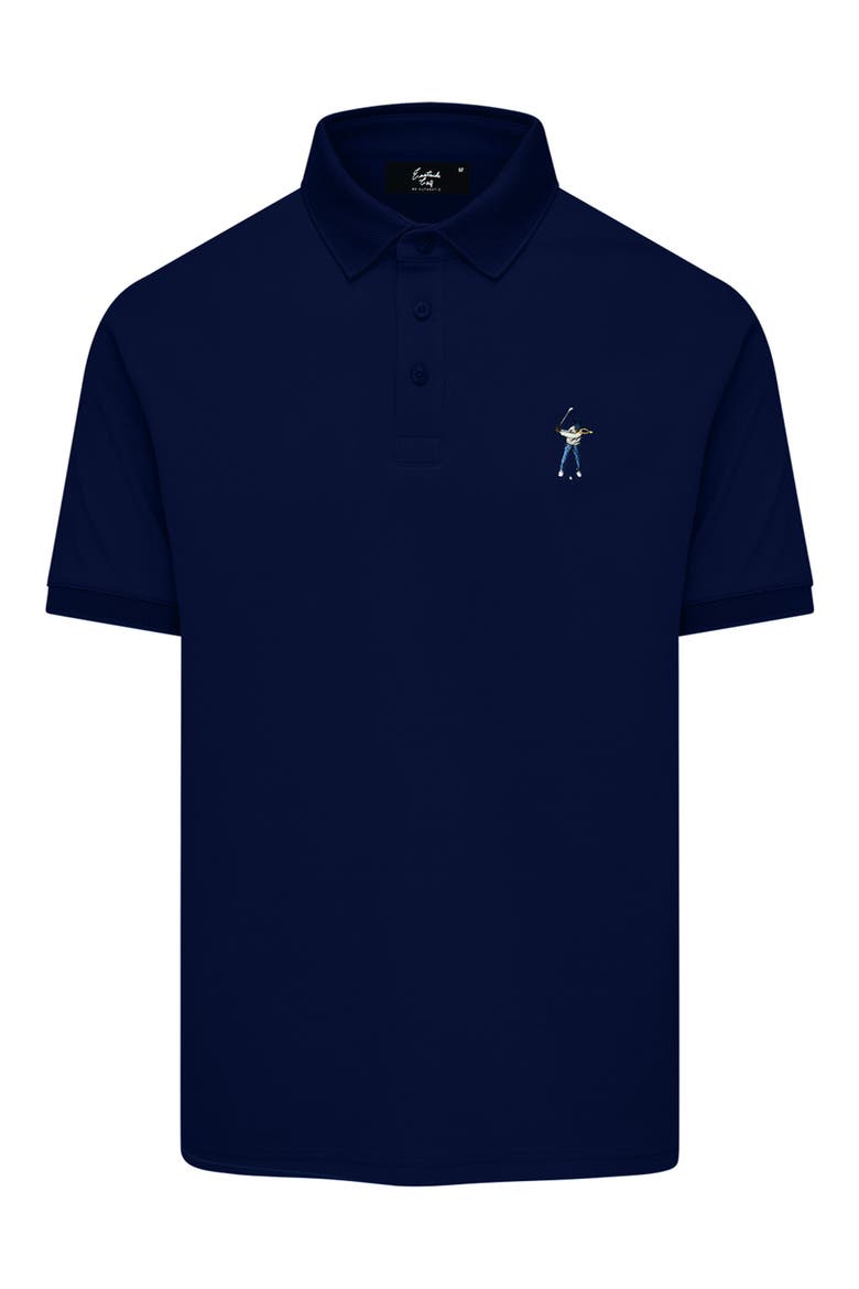 Core Cotton Blend Piqué Polo, Alternate, color, NAVY