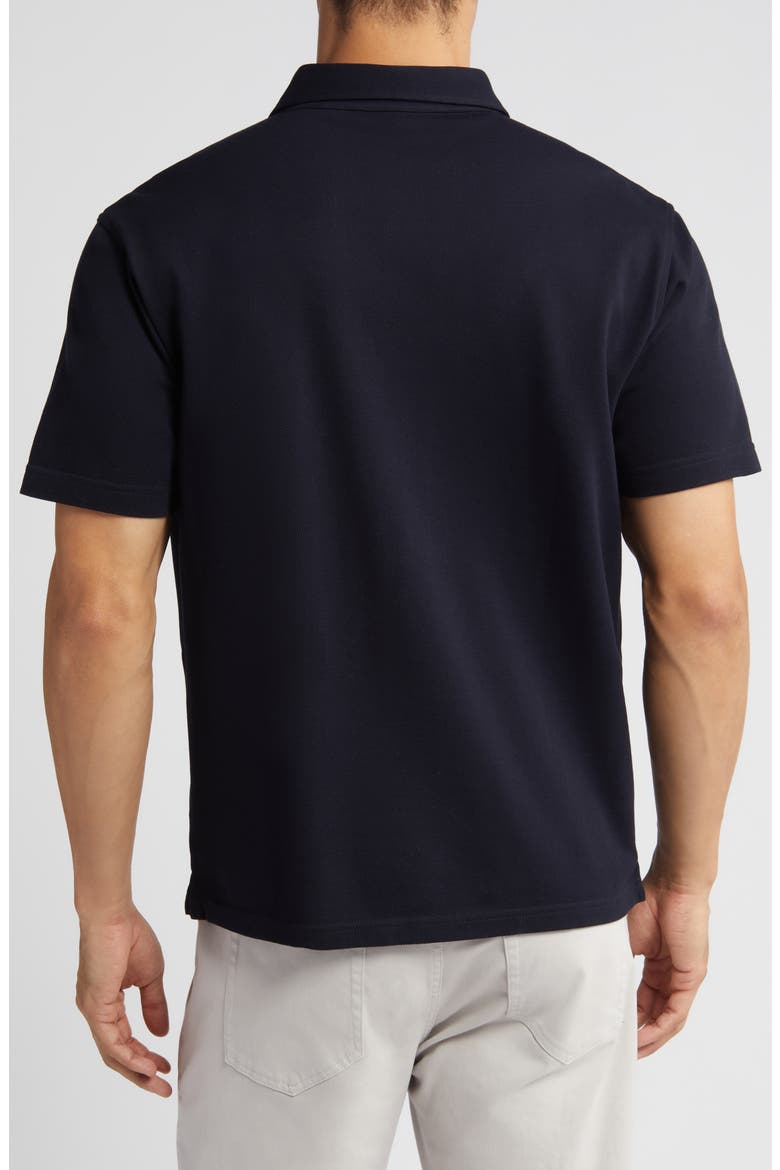 Crown Crafted Verona Cotton Piqué Polo, Alternate, color, NAVY