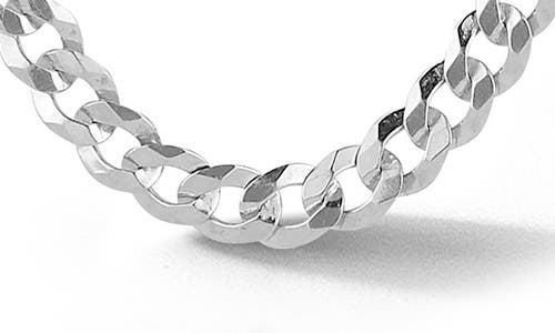 Yield Of Men Sterling Silver Curb Chain Necklace In Metallic