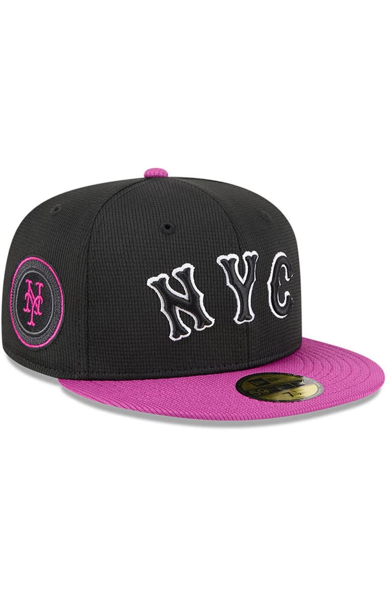 New Era Men's New Era Charcoal/Purple New York Mets City Connect Batting Practice 59FIFTY Fitted Hat, Alternate, color, Charcoal