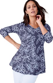 Jessica London Knit Crepe Sweetheart Neckline Peplum Top