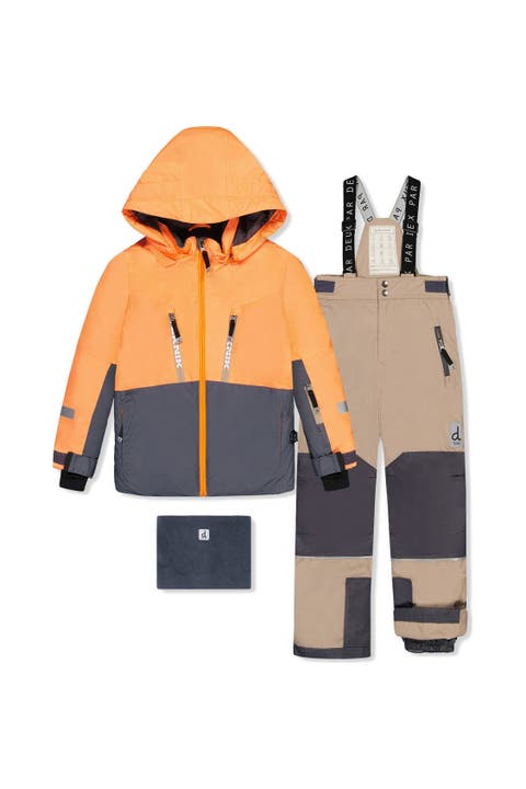 Teknik Fleece Jacket with Expandable Sleeves & Pants Two Piece Snowsuit
