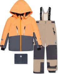 Deux par Deux Teknik Fleece Jacket with Expandable Sleeves & Pants Two Piece Snowsuit