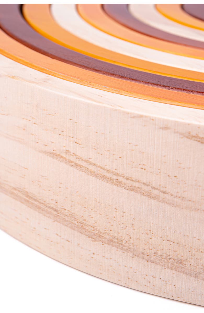 Bigjigs Toys Natural Wooden Stacking Rainbow - Large, Alternate, color, 