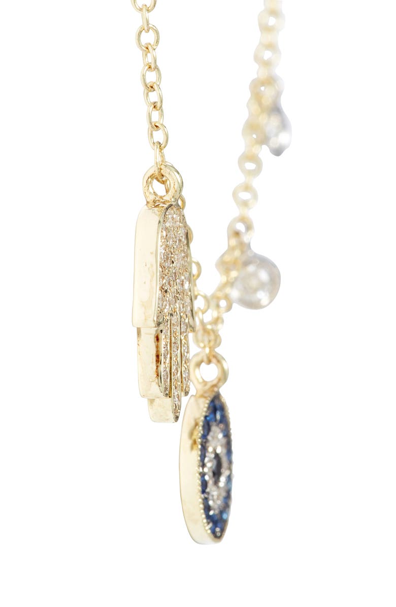 Meira T Desert Infusion Diamond & Sapphire Pendant Necklace, Alternate, color,