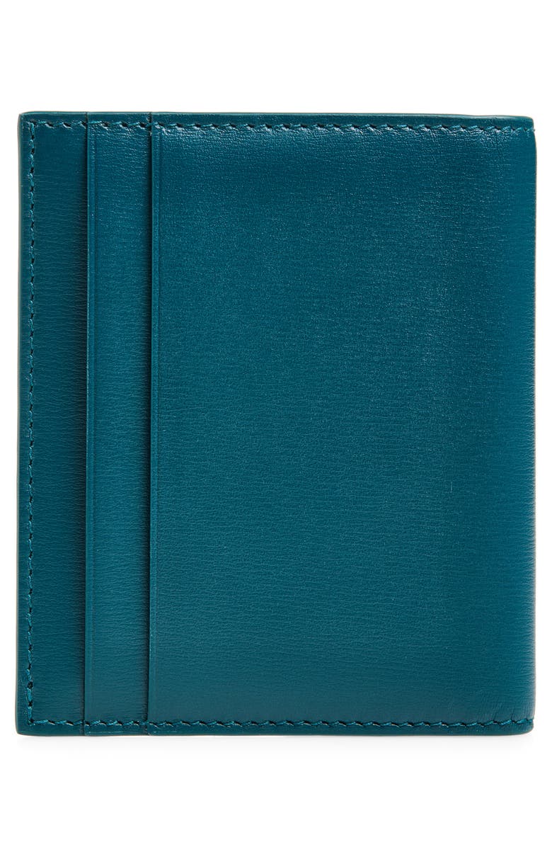 FERRAGAMO Florence Tall Classic Leather Bifold Wallet, Alternate, color, Titanic Blue Nero