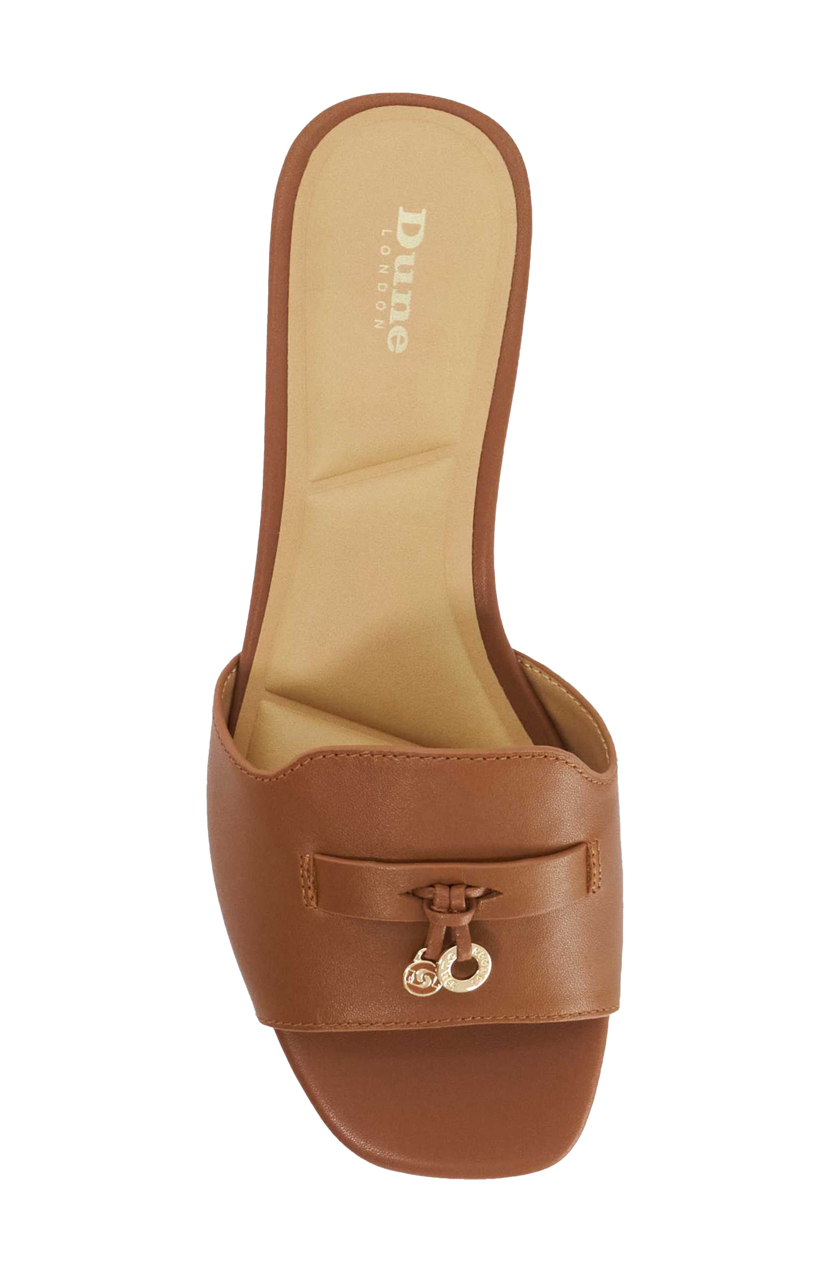 Dune London Lindo Slide Sandal, Alternate, color, Tan