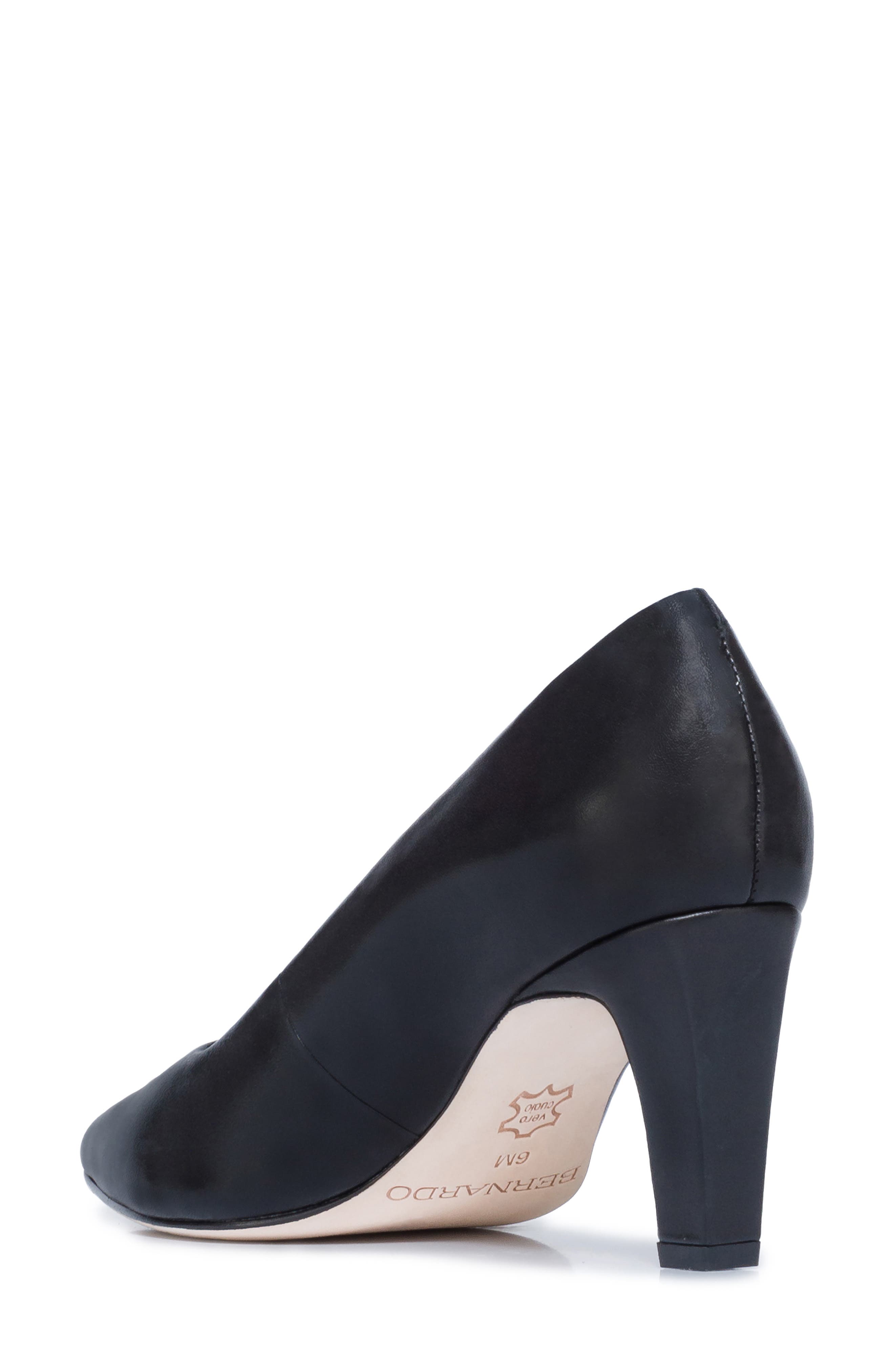 Bernardo Footwear Giselle Pump, Alternate, color, Black Antique Calf