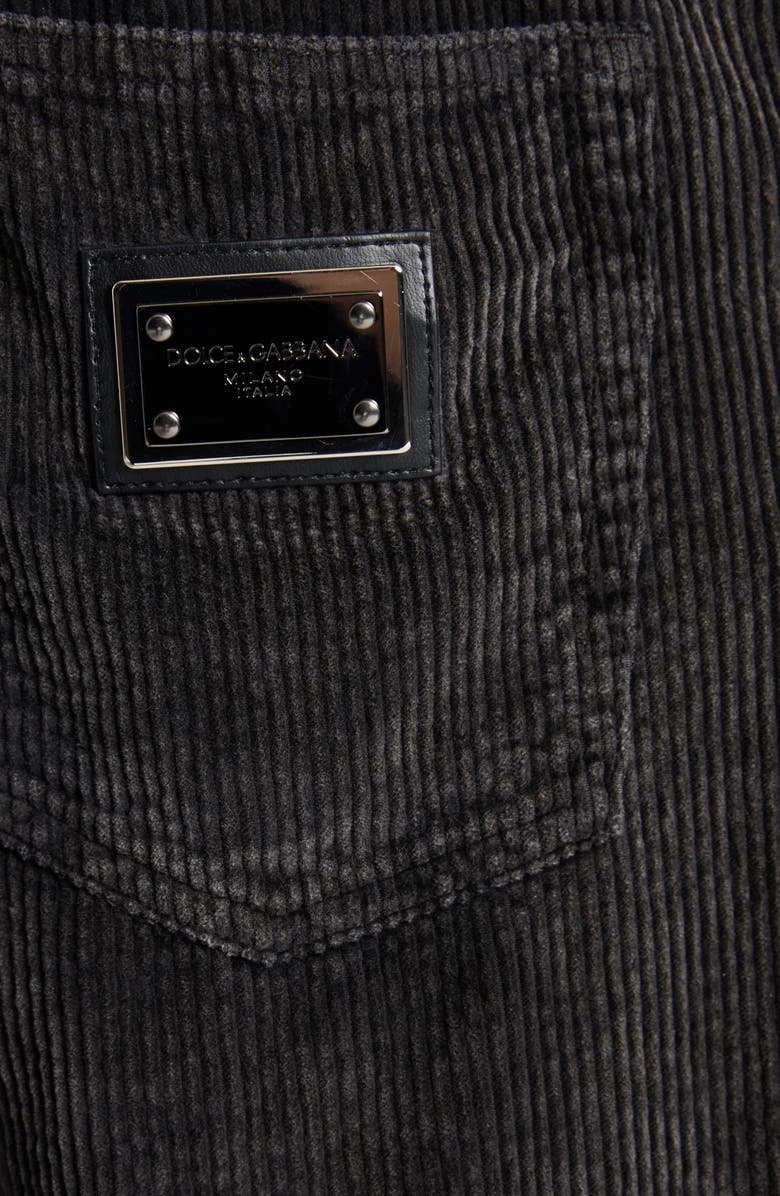 Dolce&Gabbana Oversize Corduroy Pants, Alternate, color, N0000 Nero