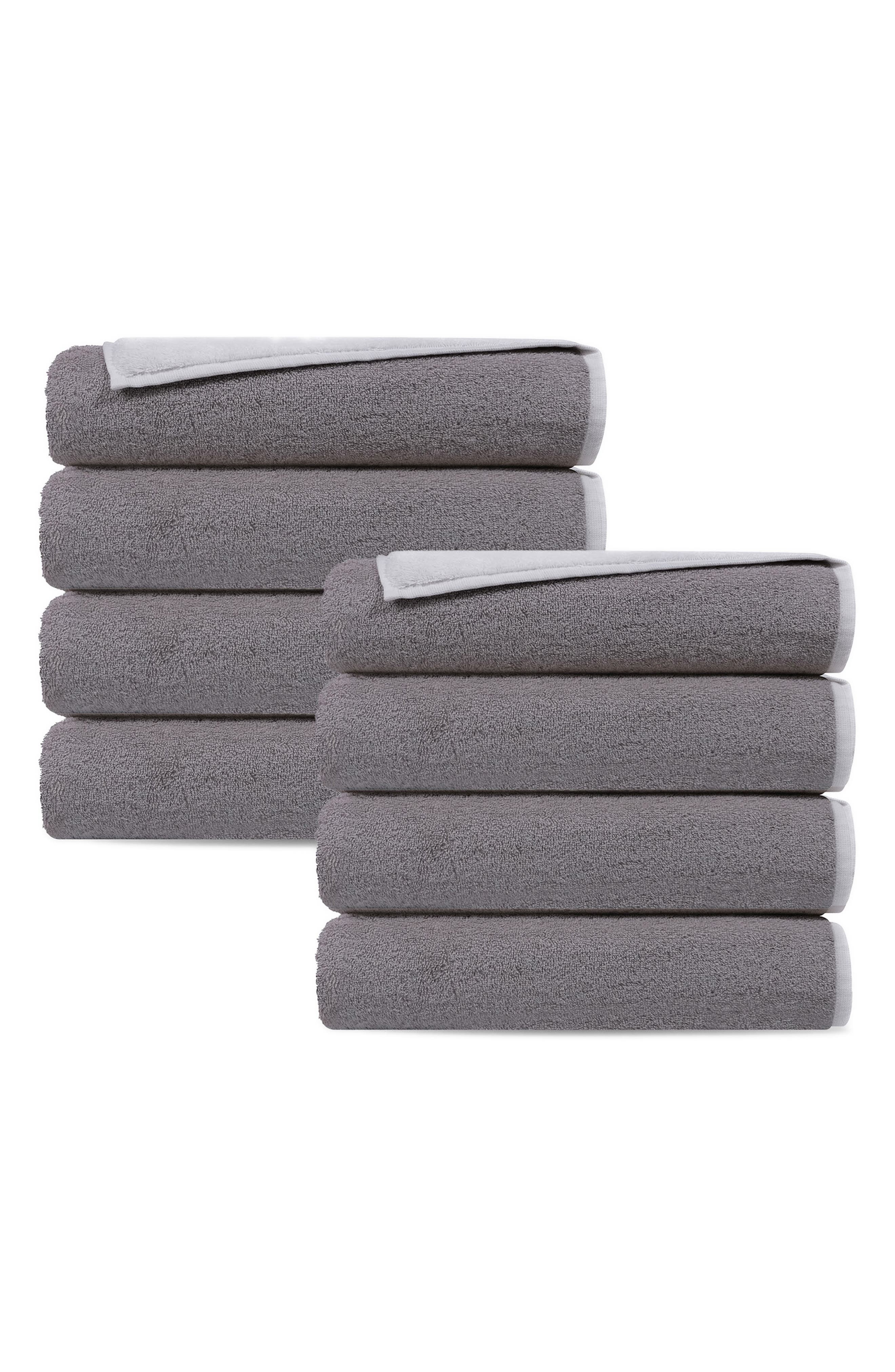 DePera Double Face 8-Piece Turkish Cotton Hand Towels
