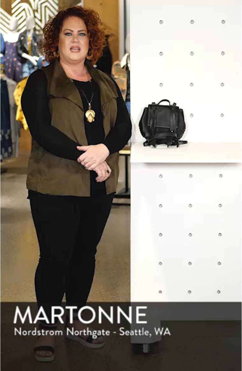 Fin Mini Leather Convertible Backpack, sales video thumbnail