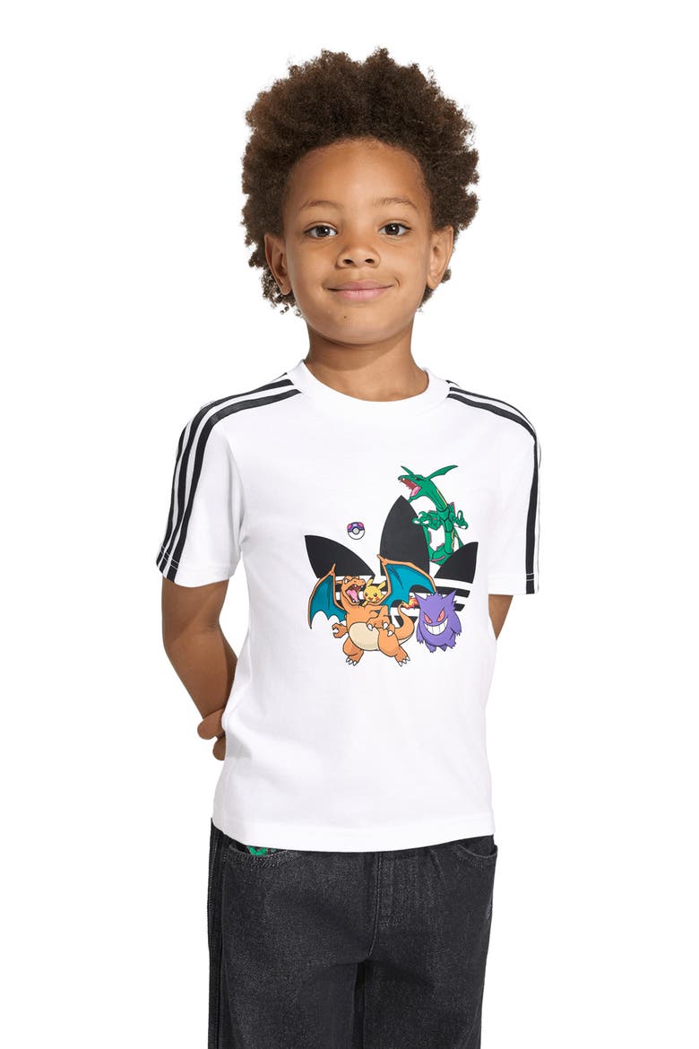 x Pokémon Kids' Cotton Graphic T-Shirt, Alternate, color, WHITE