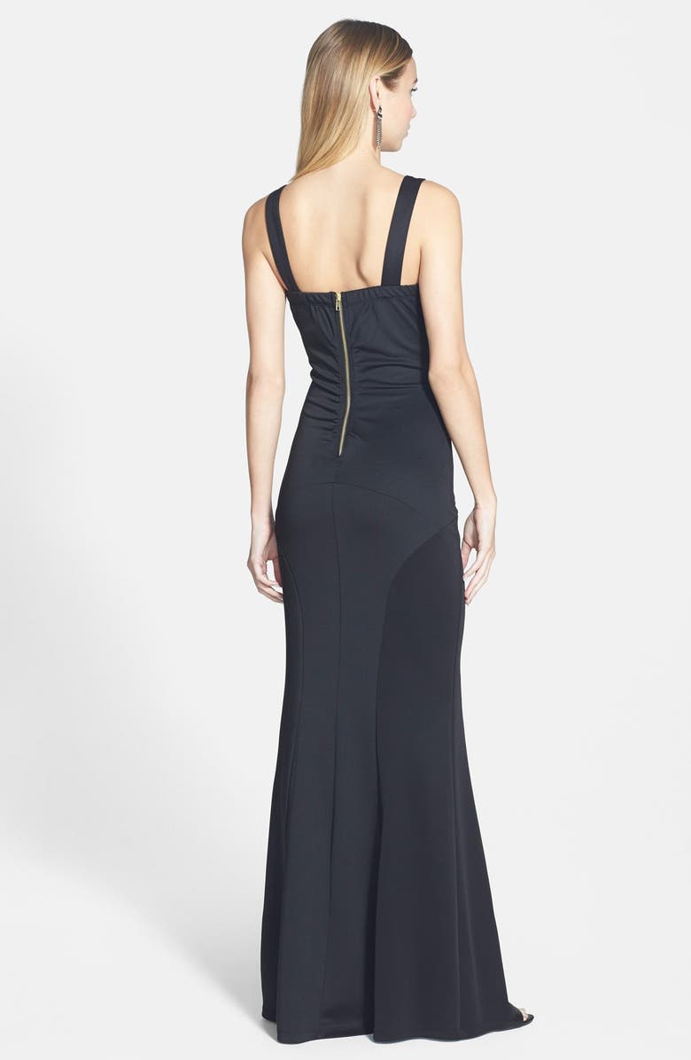 LOVE, NICKIE LEW Crisscross Bodice Gown, Alternate, color,