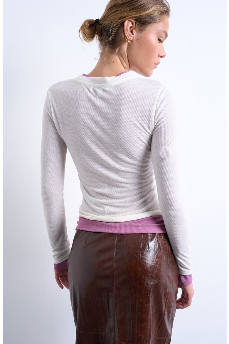 Layered Long Sleeve Rib T-Shirt (Women) | Nordstromrack