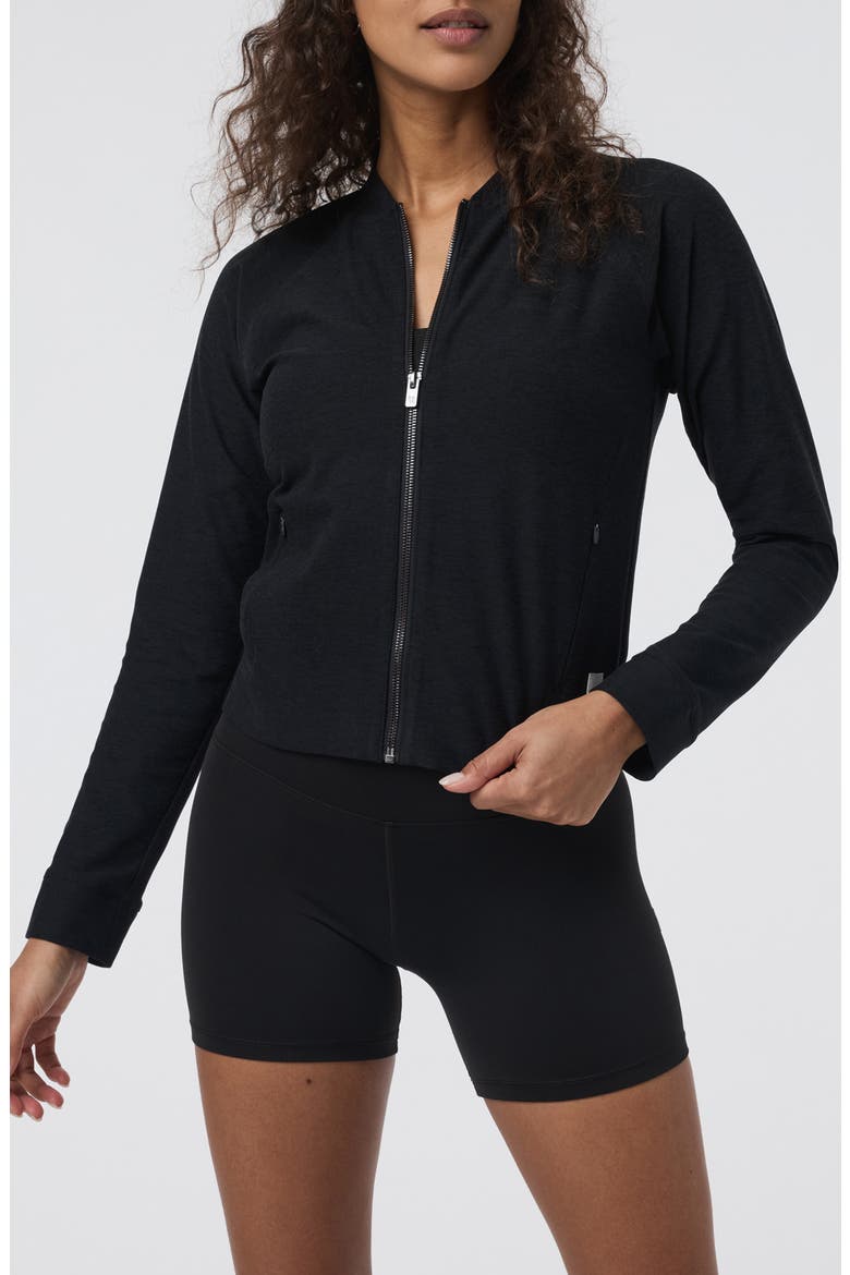 Elevation Track Jacket, Main, color, BLACK HEATHER
