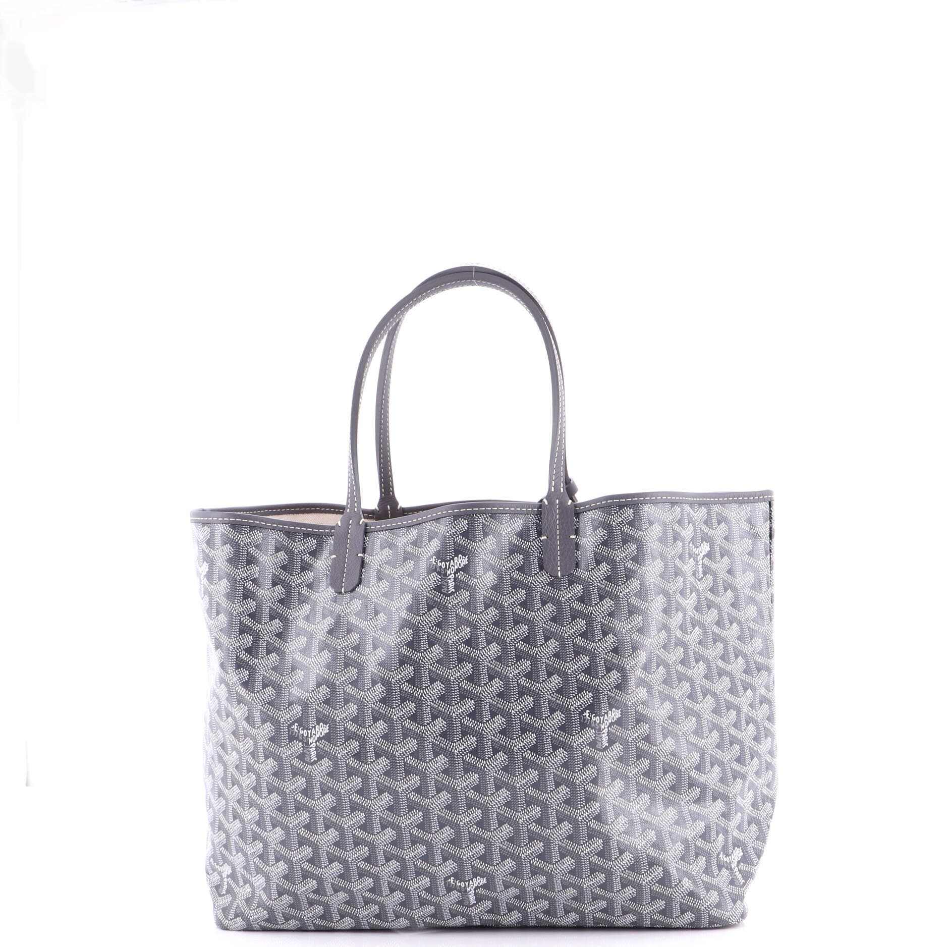 Pre-Owned Goyard Saint Louis Tote Coated Canvas PM, Alternate, color, Gray