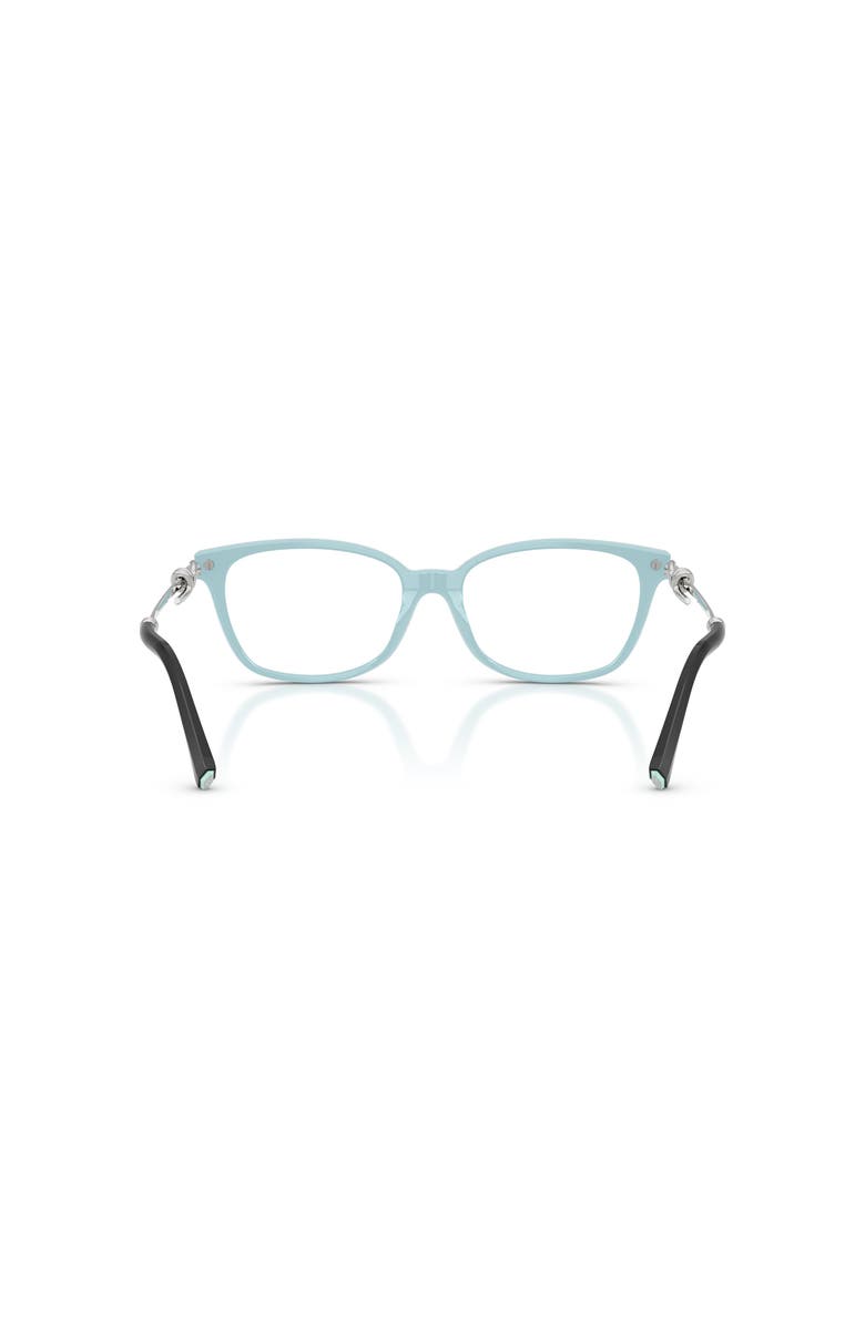 Tiffany & Co. 53mm Rectangle optical glasses, Alternate, color, Black